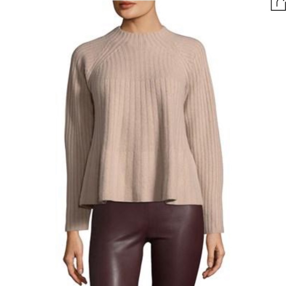 Rebecca Taylor Variegated Swing Ribbed Pullover